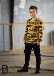 Czarne spodnie z szelkami All For Kids