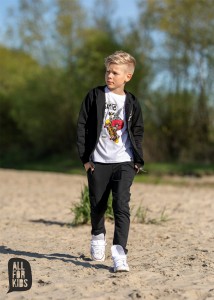 Czarne spodnie z kieszeniami All For Kids 