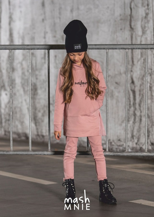 długa bluza z kapturem i tiulem różowa mash mnie