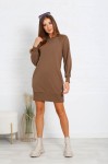 Brązowa sukienka dresowa Tmc Moda 