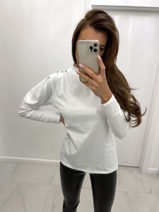 Biała bluzka półgolf  TMC Moda 