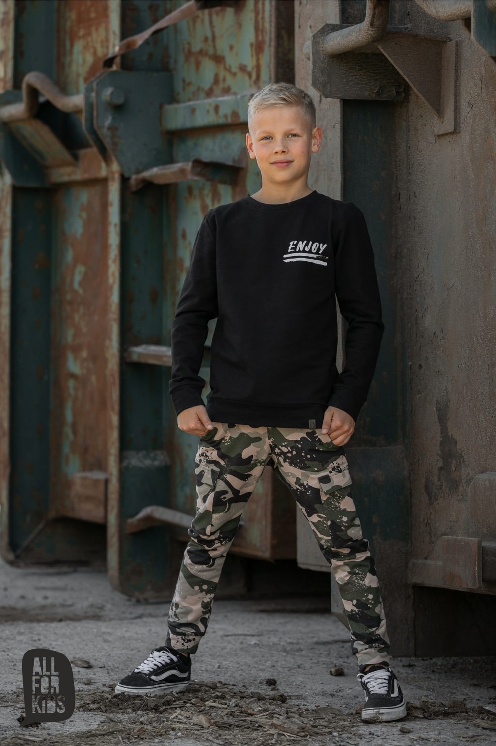 all for kids czarna bluza dresowa