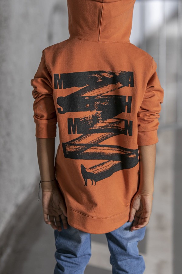 bluza z kapturem pomarańczowa mash mnie