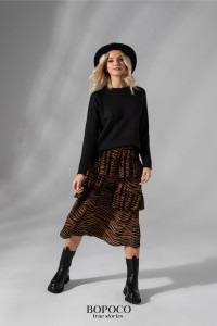 Czarny sweter damski basic Bopoco  