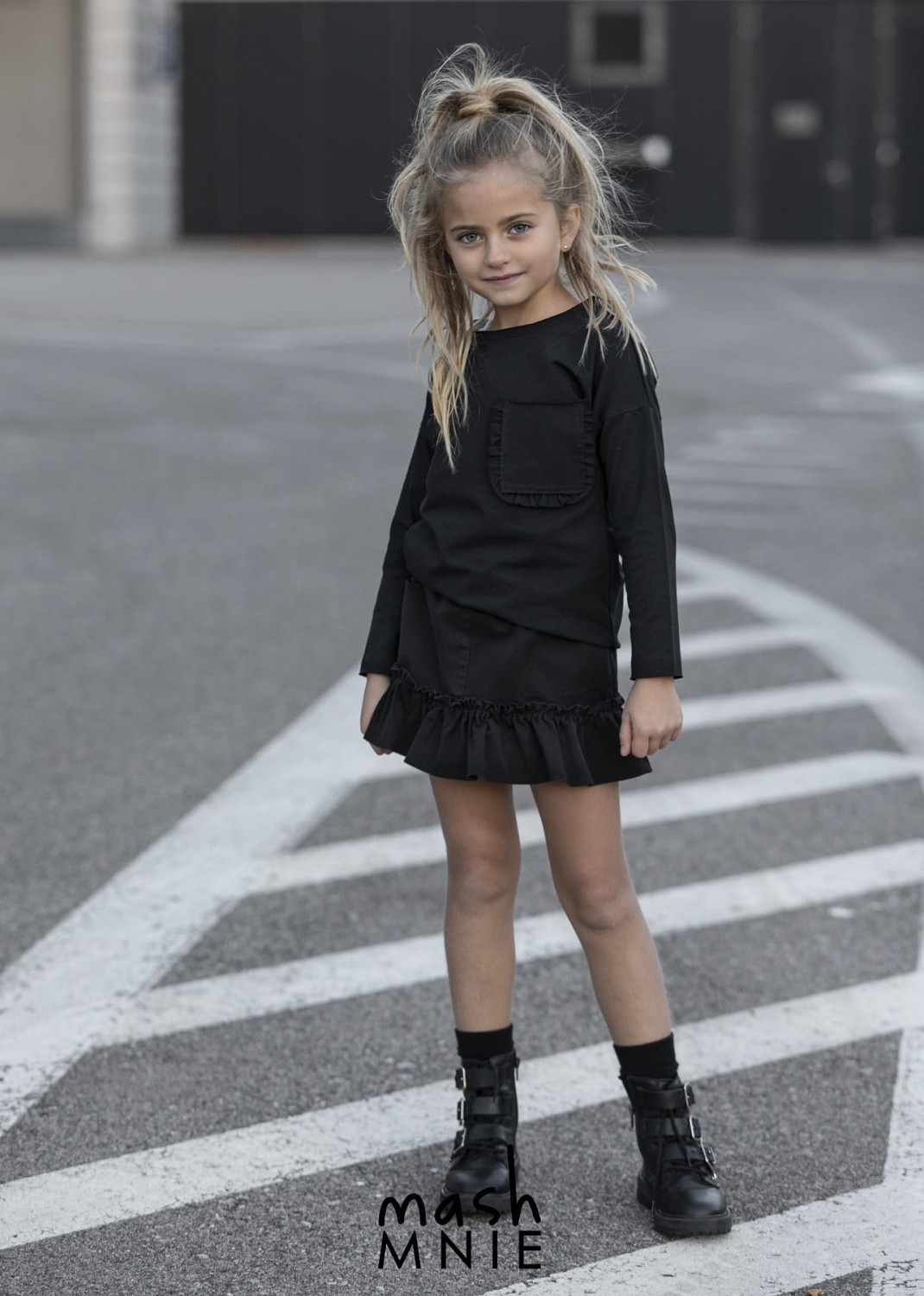 czarna bluzka z kieszonką mash mnie