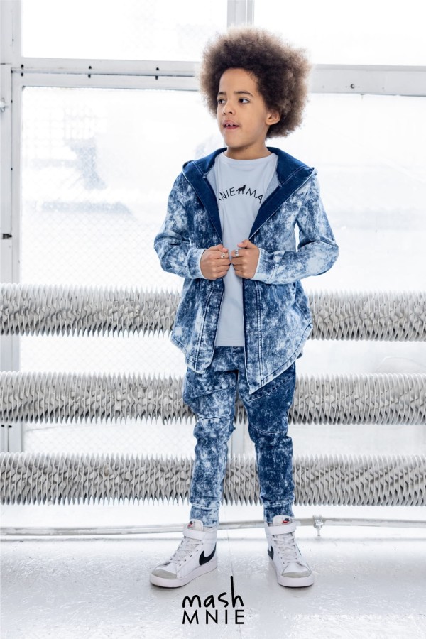 mash mnie spodnie jeansowe wolf soul niebieskie