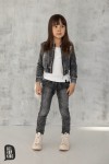 Bomberka jeansowa bluza kurtka grafitowa All For Kids 