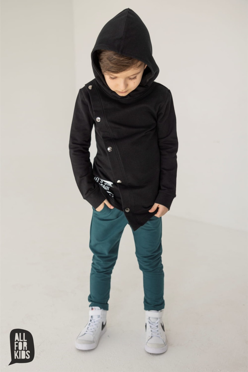 spodnie basic morskie all for kids