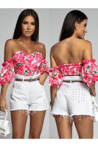 Spodenki jeansowe białe