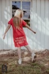 Sukienka dresowa malinowa All For Kids  