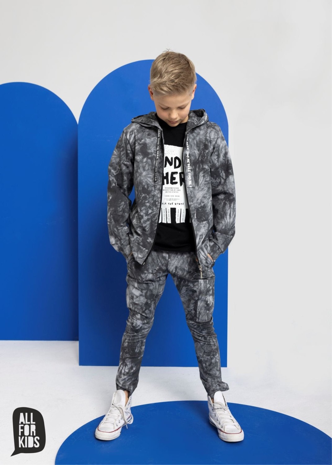 spodnie  z kieszeniami batikowe szate all for kids