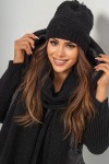 Czapka szalik komplet czarny ned Tmc Moda 