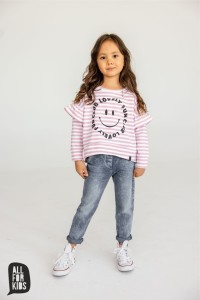 Jeansowe spodnie niebieskie All For Kids   