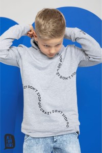 Szara bluza ze stójką All For Kids 