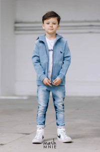 Spodnie jeansowe niebieskie cieniowane Mash MNIE   