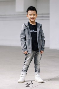 Spodnie jeansowe grafitowe cieniowane Mash MNIE    