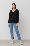 Bluzka V neck czarna Bopoco 