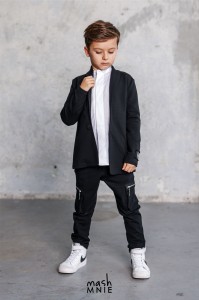 Czarne spodnie z ekspresami Mash MNIE