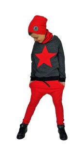 Spodnie baggy czerwone Caramba Mamma 