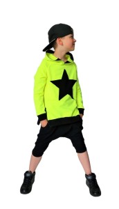 Bluza z kapturem neon żółty Caramba Mamma