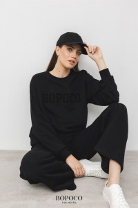 Czarna bluza BOPOCO     