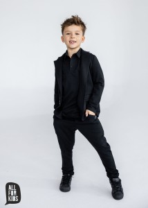 Czarna marynarka dresowa All For Kids 