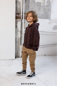 Beżowe spodnie bojówki joggery MashMnie 