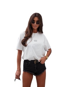 Biały t-shirt remember Me Gusta [ROZMIAR: uniwersalny, KOLOR: biały]