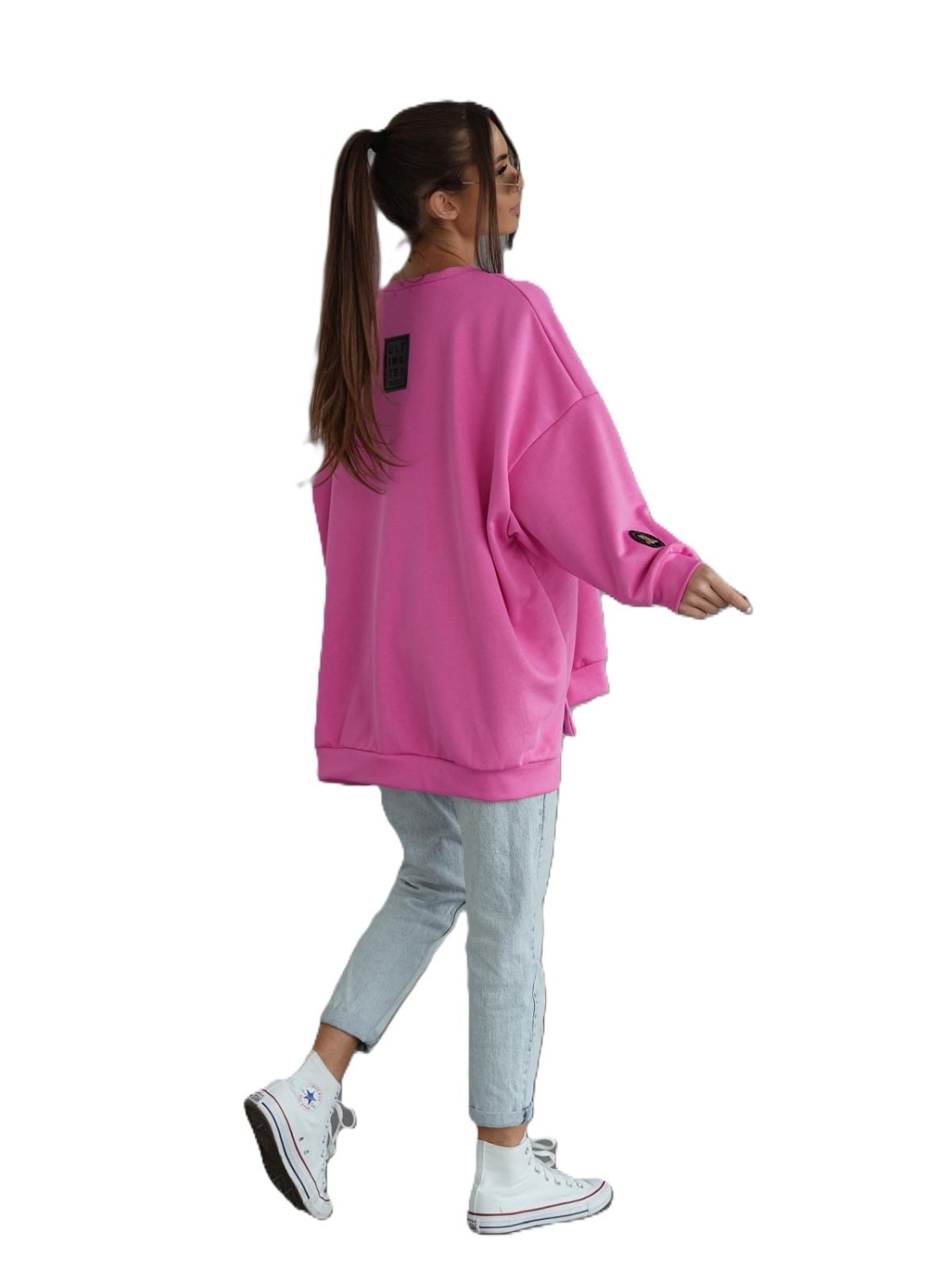 bluza damska oversize różowa mucha Me Gusta