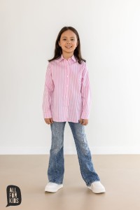 Spodnie jeansowe dzwony niebieskie All For Kids 