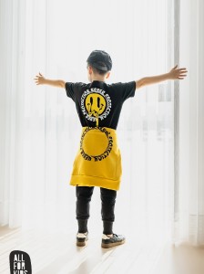 All For Kids czarny t-shirt NEVER PERFECTION