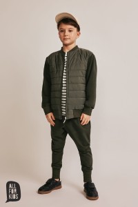 Bluza bomberka pikowana khaki All For Kids