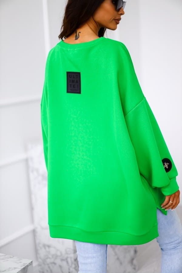 Bluza oversize mucha niebieska Me Gusta [ROZMIAR: uniwersalny, KOLOR: niebieski]