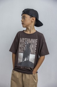 T-shirt MashMNIE wolf brązowy