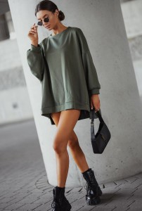 Bluza damska oversize mucha khaki Me Gusta 