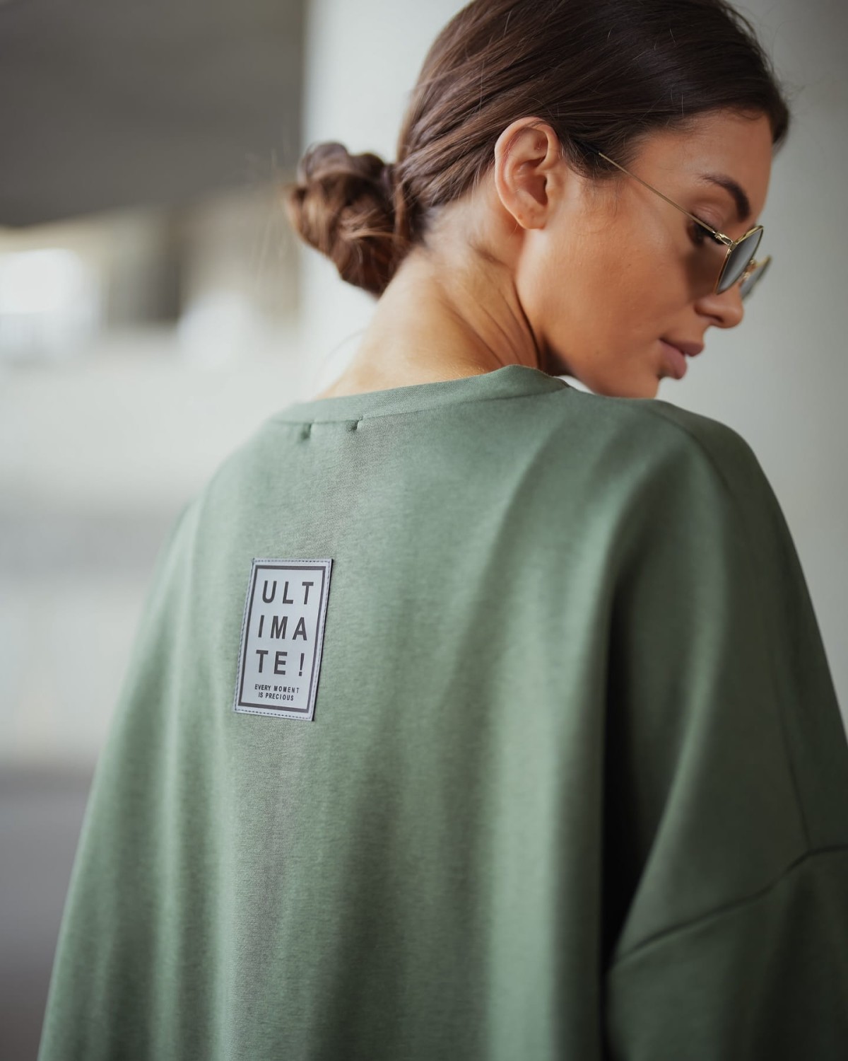 Bluza oversize mucha khaki Me Gusta [ROZMIAR: uniwersalny, KOLOR: zielony]