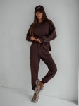 Dres damski spodnie i bluza czekoladowy Miluna