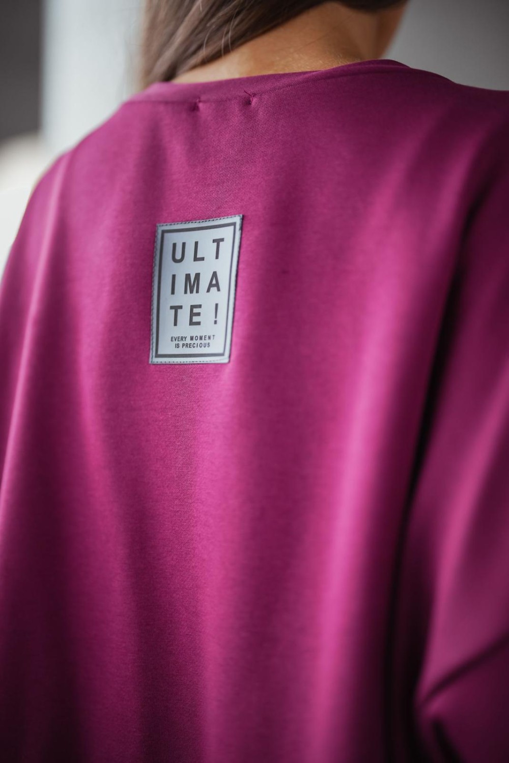 Bluza damska oversize bordowa mucha Me Gusta