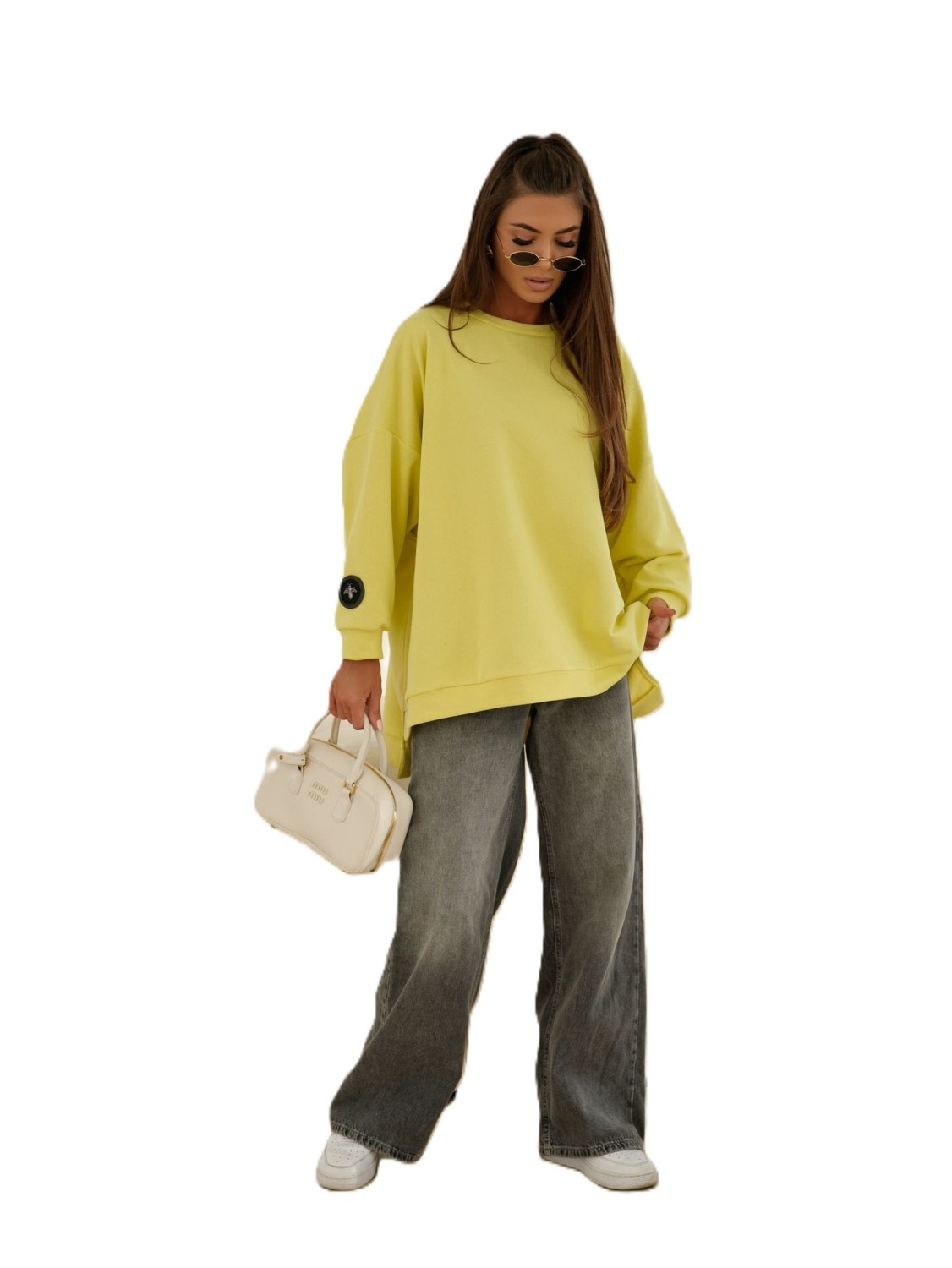 bluza damska oversize mucha żółta ME Gusta