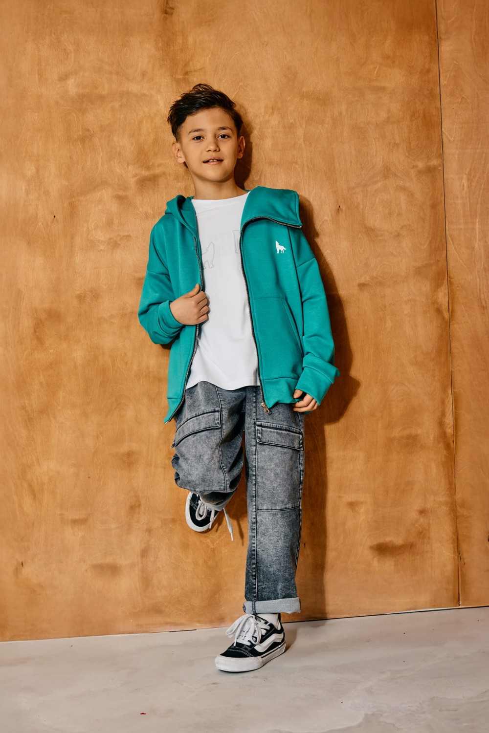 Spodnie Jeansowe Dzianina Jeans Grafitowe MASHMNIE
