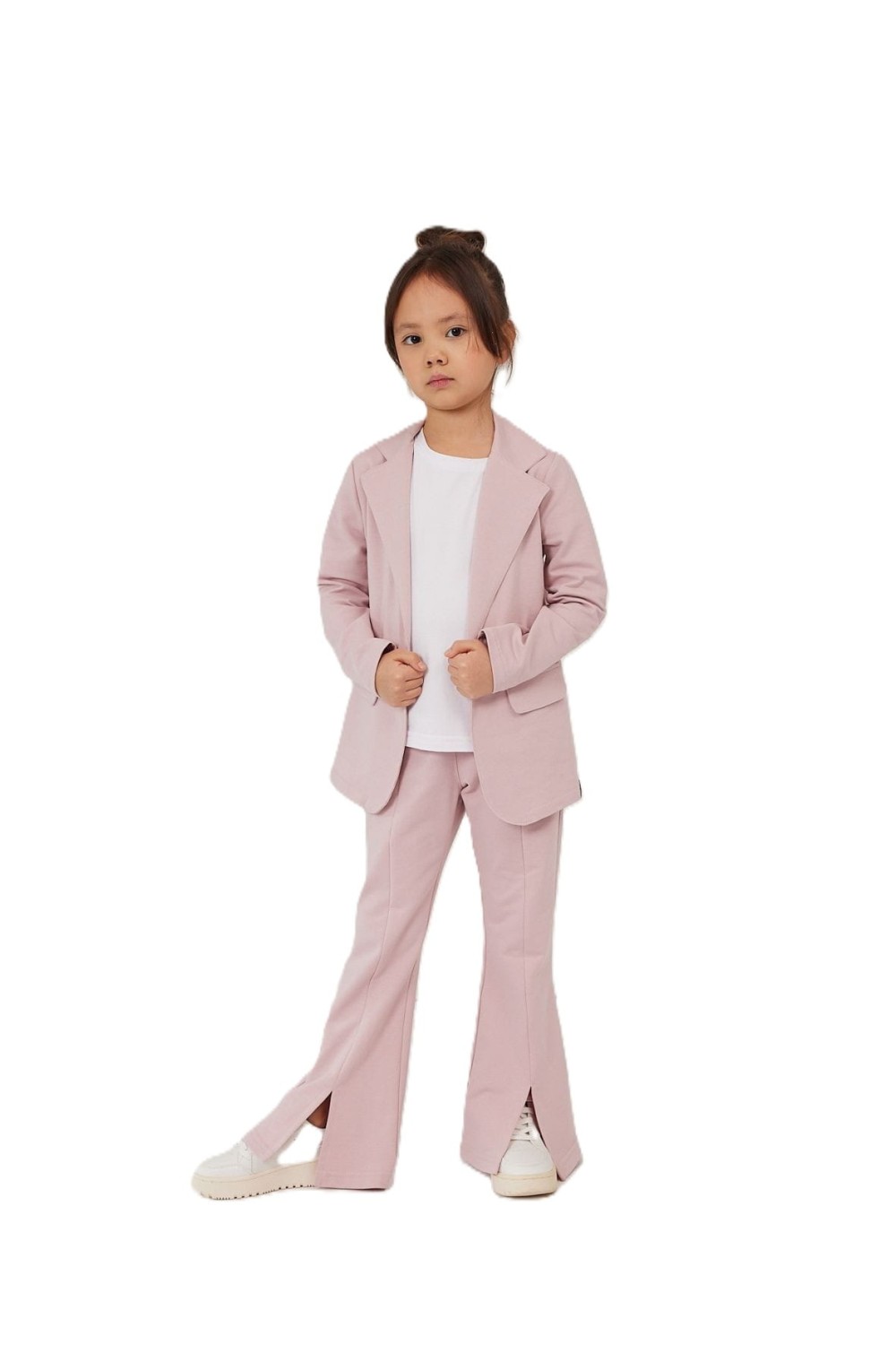 Modna marynarka dla dziewczynki różowa All For Kids