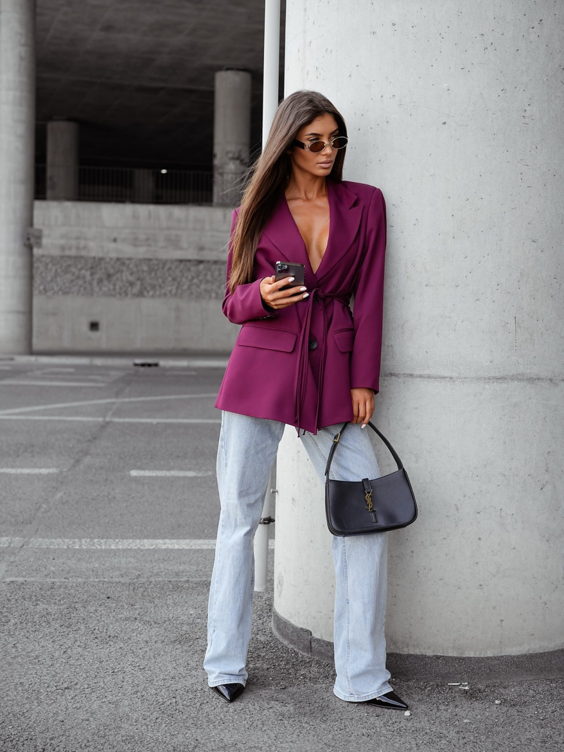 marynarka damska z wiązaniem  Me Gusta