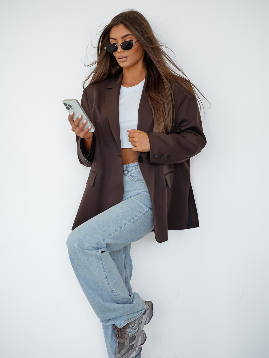 MARYNARKA DAMSKA OVERSIZE ELEGANCKA ME GUSTA