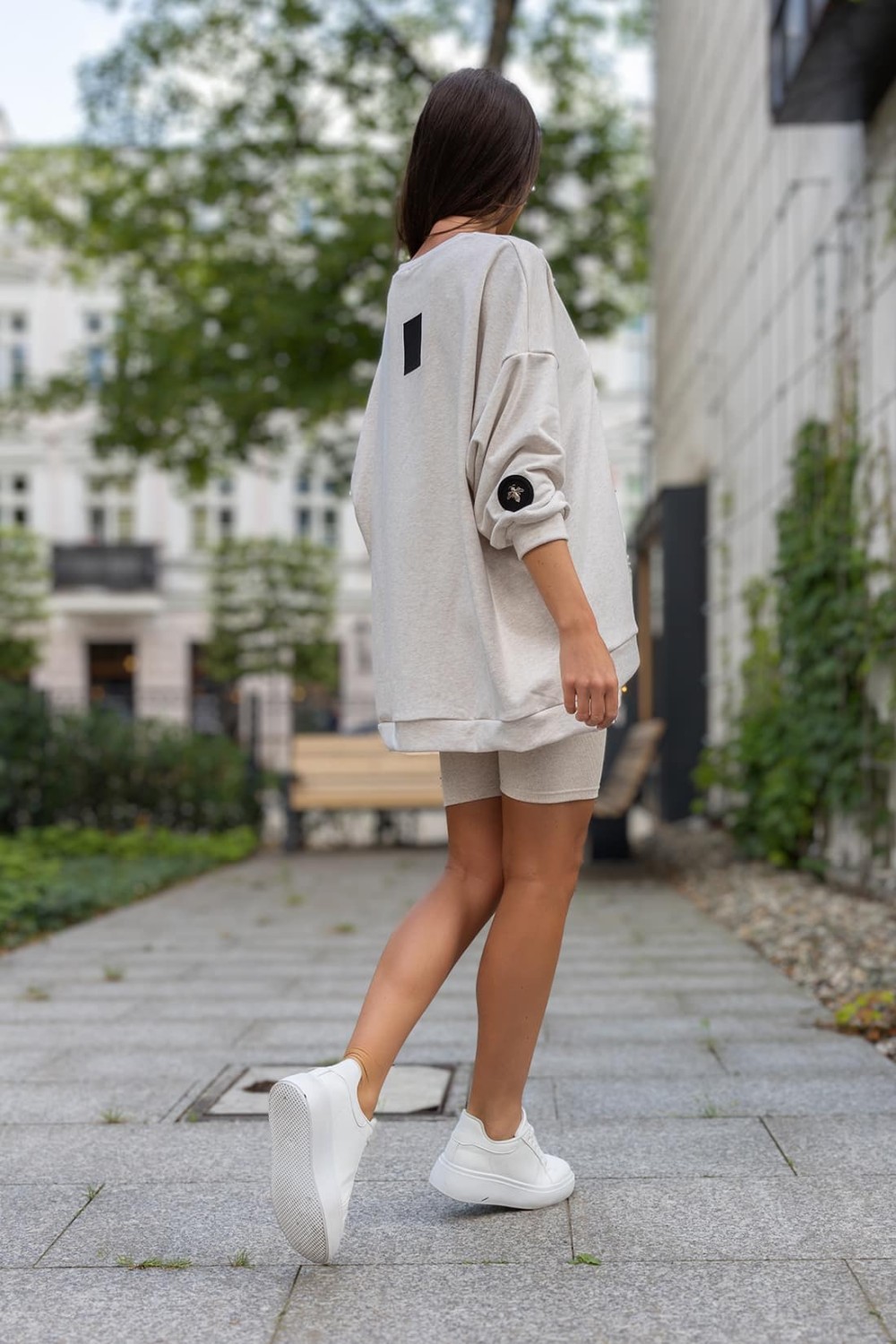 modna bluza damska oversize dresowa mucha me gusta