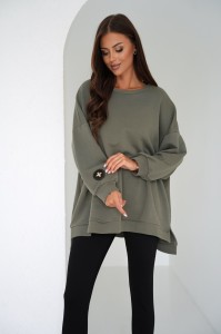 Bluza damska oversize mucha khaki Me Gusta 