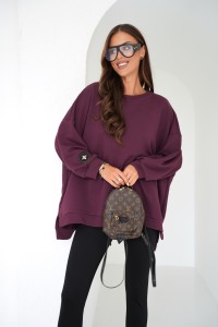 Bluza damska oversize mucha burgund Me Gusta    